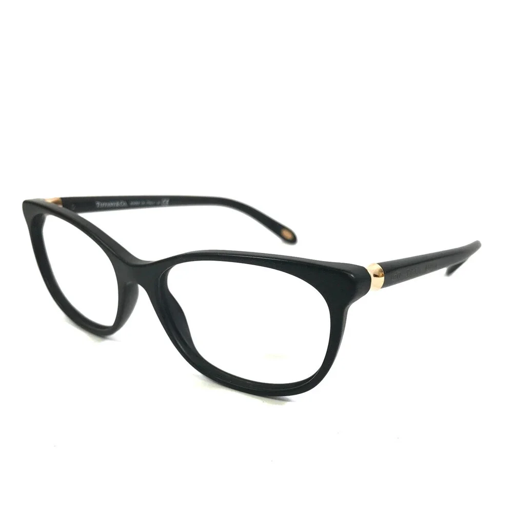 Tiffany & Co. Eyeglasses Frames TF2135 8001 Matte Black Gold Logos 52-16-140
